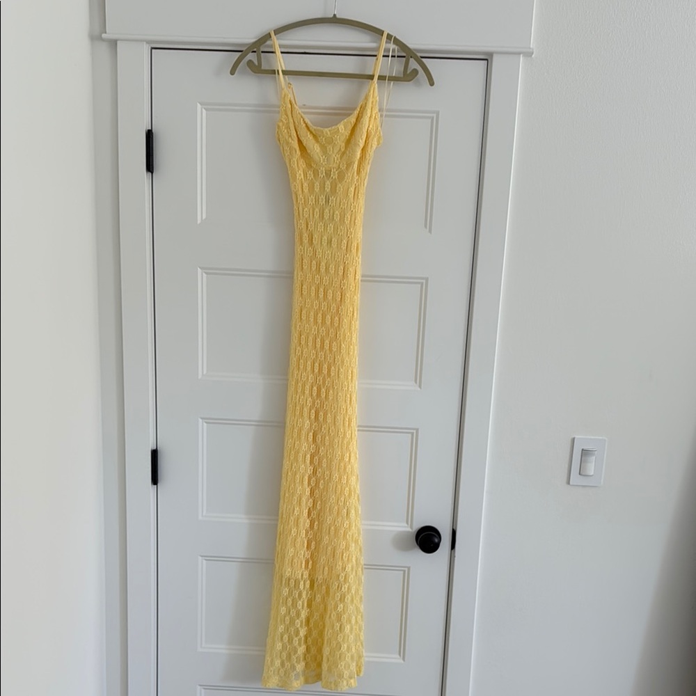 NWT Bardot Yellow Maxi Dress